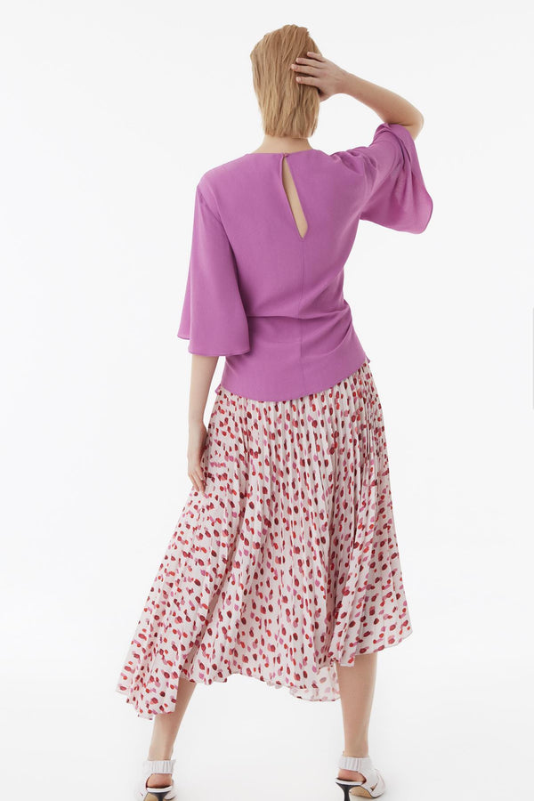 Exquise Blouse L/Sl Violet - Wardrobe Fashion