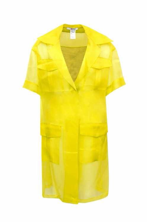 Exquise Shirt 4 Pkt S/Sl Yellow - Wardrobe Fashion