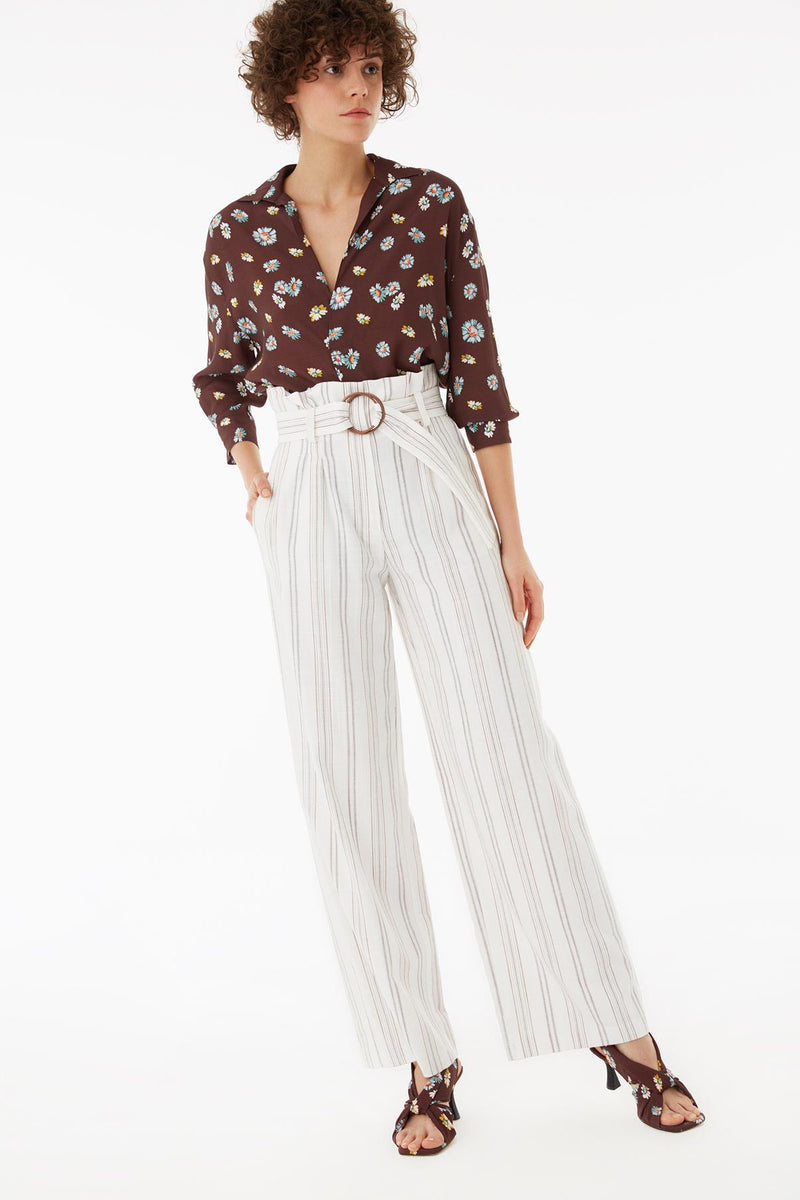 Exquise Trouser Stripe Print - Wardrobe Fashion