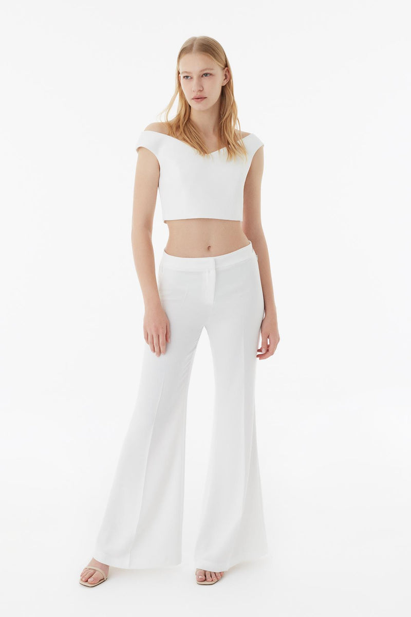 Exquise Trouser Off White - Wardrobe Fashion