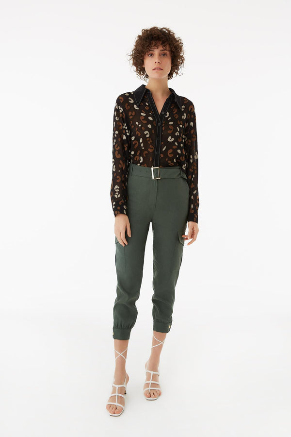 Exquise Trouser Cargo Khaki - Wardrobe Fashion