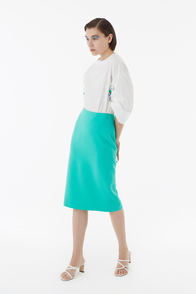 Exquise Skirt Green - Wardrobe Fashion