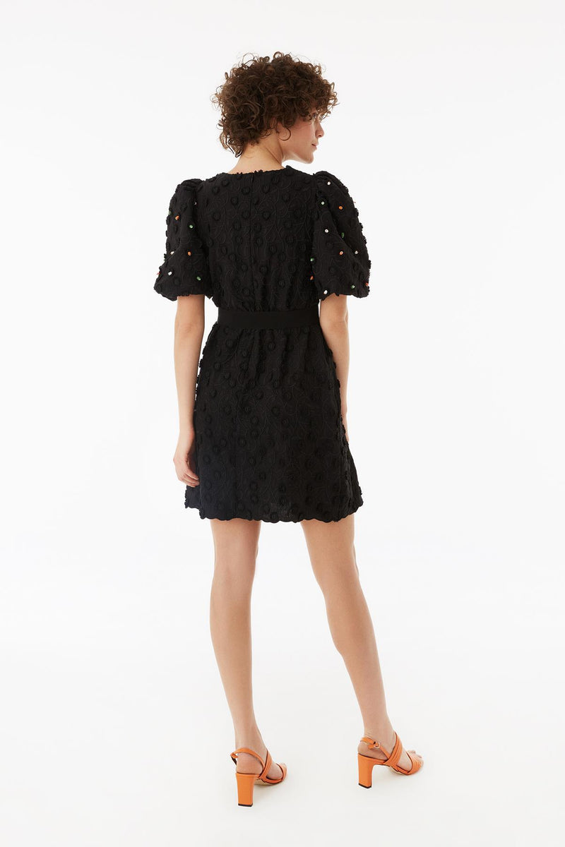 Exquise Dress Short Fluid S/Sl Black - Wardrobe Fashion