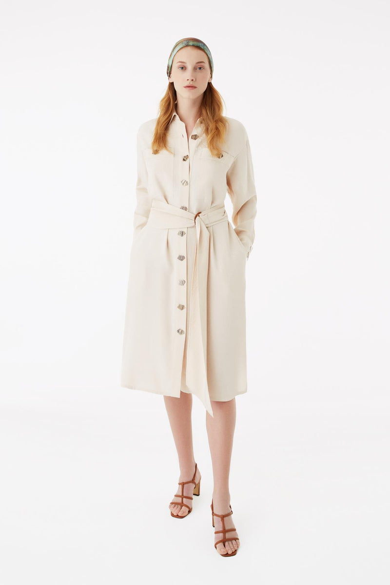 Exquise Dress Beige - Wardrobe Fashion