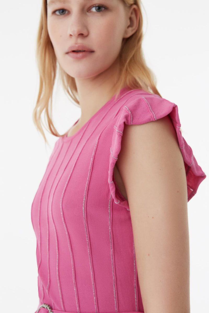 Exquise Dress S/Sl Pink - Wardrobe Fashion