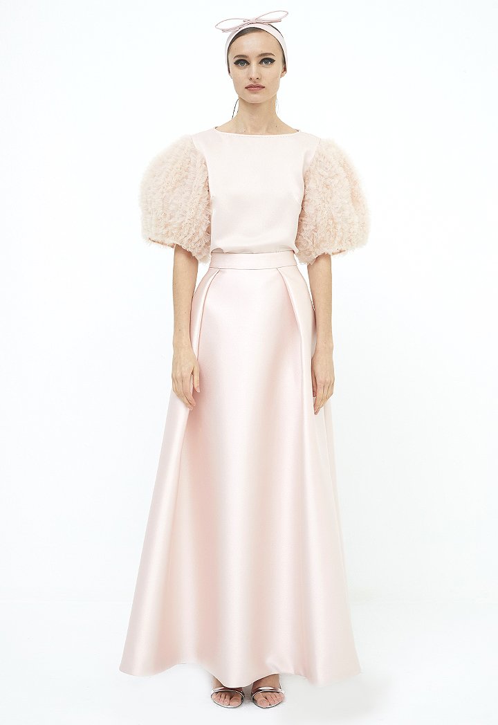 Choice Maxi Long Solid Skirt Blush - Wardrobe Fashion