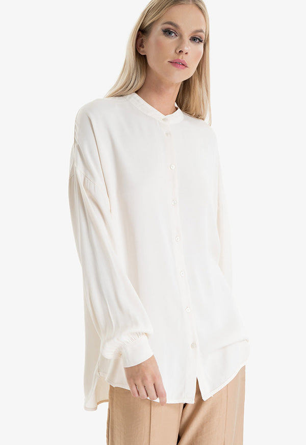 Choice Round Band Solid Shirt Offwhite