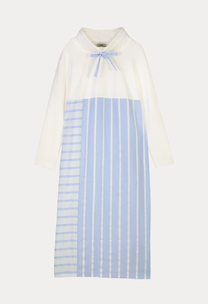 Choice Maxi Striped Dress Blue