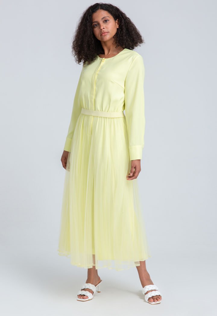 Choice Jumpsuit With Skirt Yellow