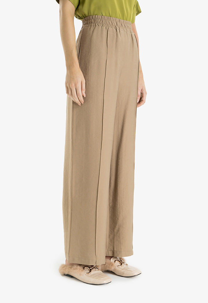 Choice Wide Leg Comfy Trouser Khaki