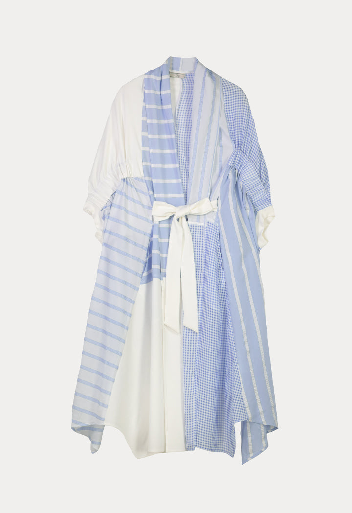 Choice Midi Striped Kimono Blue