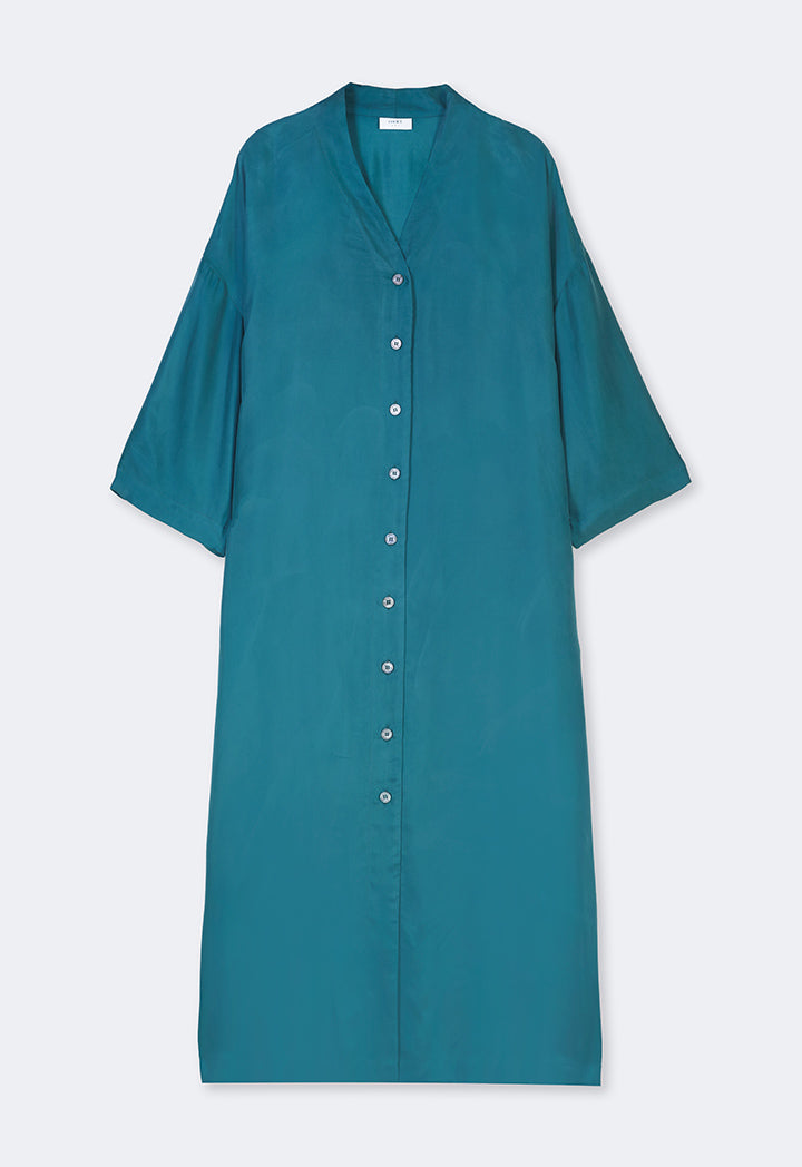 Choice Solid Oversize Maxi Dress Teal