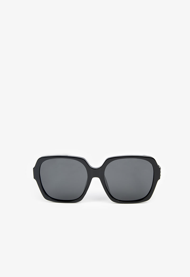 Choice Sleek Oversize Dark Sunglasses Black