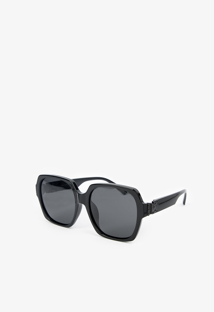 Choice Sleek Oversize Dark Sunglasses Black