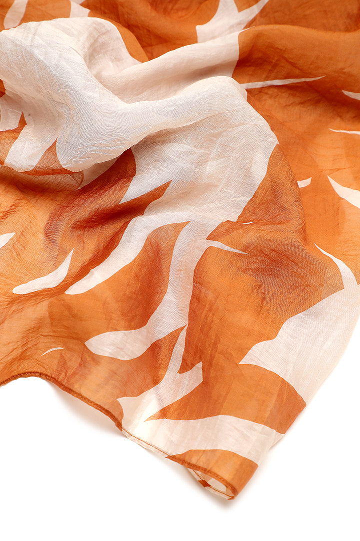 Choice Checkered Printed Scarf-Free Size Caramel
