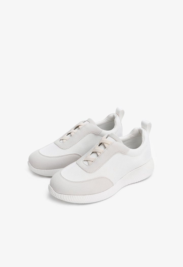 Choice Two Toned Laceless Sneakers Off White