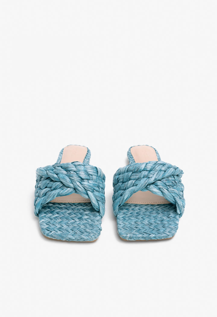 Choice Twisted Flat Sandals Blue