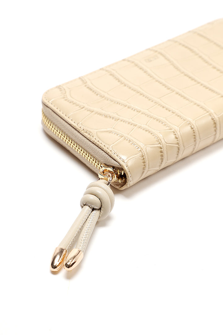 Choice Textured Continental Wallet Nude