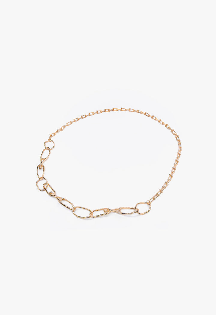 Choice Chain Metallic Necklace Gold