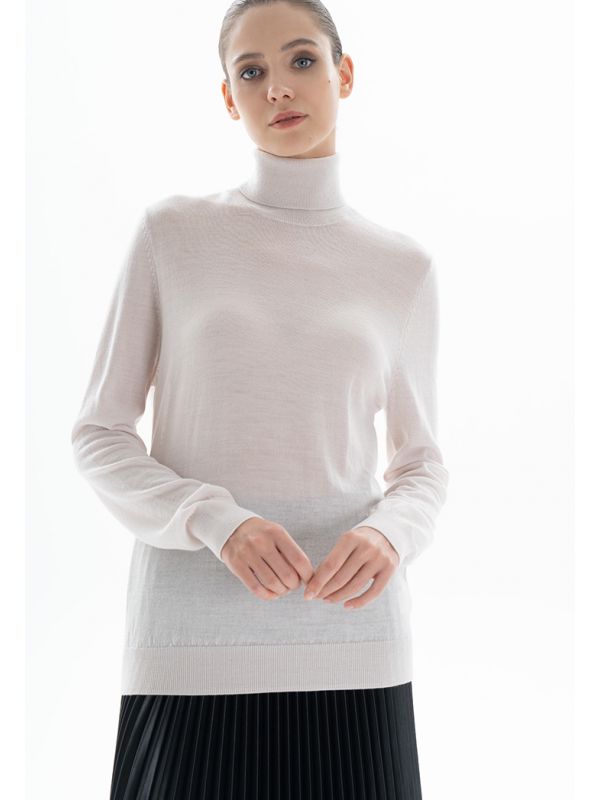 Choice Turtleneck Sweater Beige