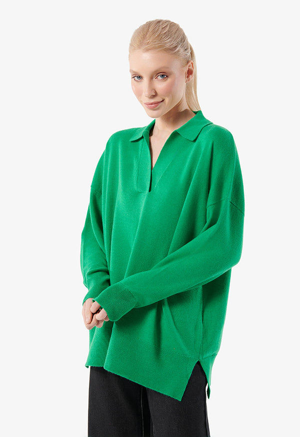 Choice Solid-Toned Sweatshirt Green