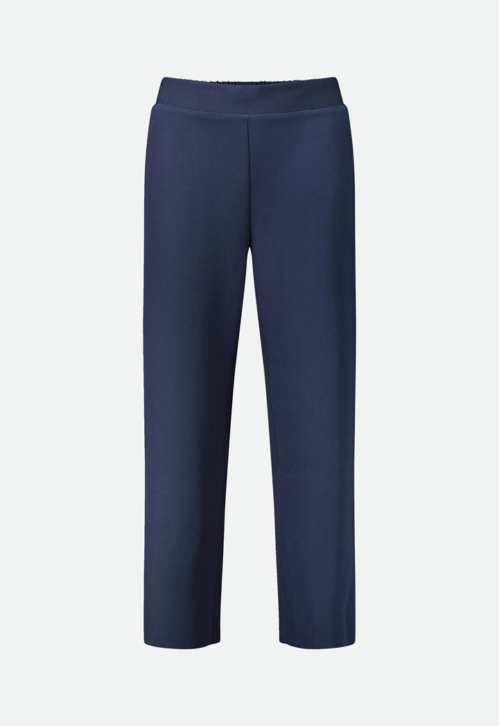 Choice Straight Leg Raw Hem Trouser Navy