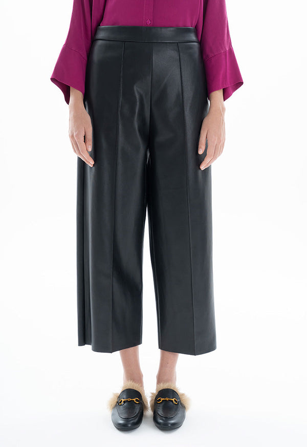 Choice Leather Look Trousers Black