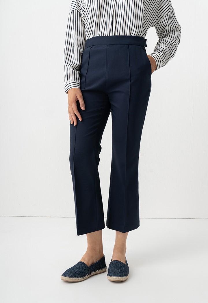 Choice Basic Straight Legs Formal Trousers Navy