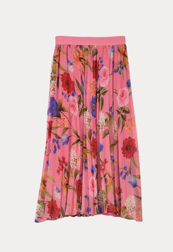 Choice Multicolored Floral Printed Skirt Multicolor
