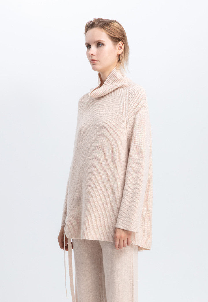Choice Turtleneck Double Knit Pullover Sweater Blouse Vison
