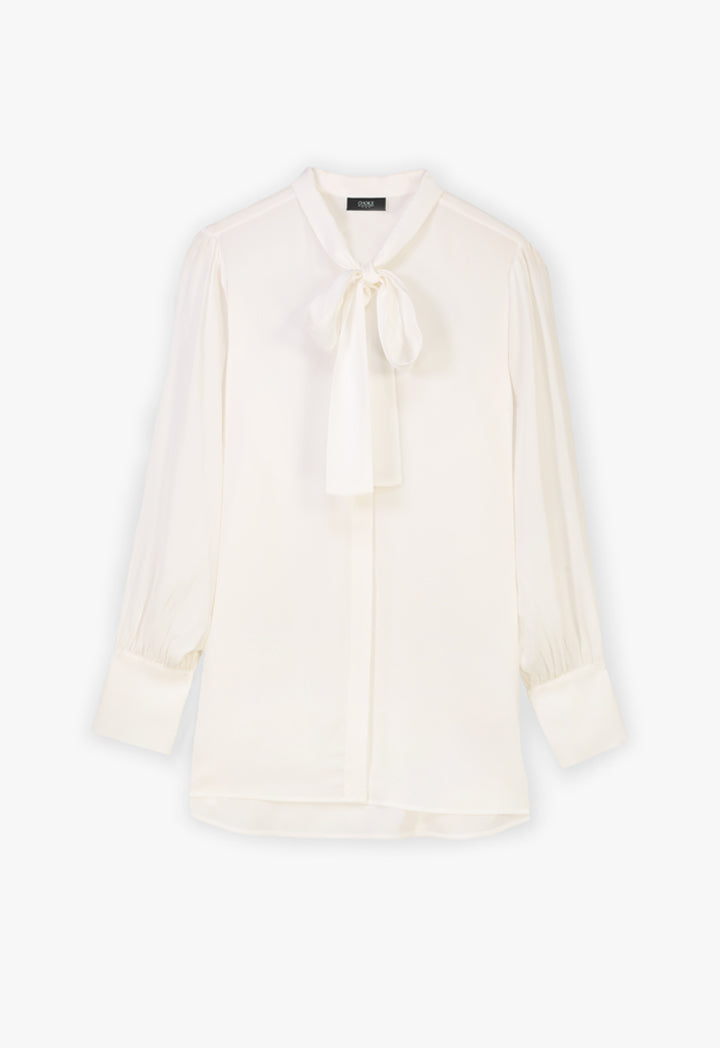 Choice Lace Collar Shirt Offwhite