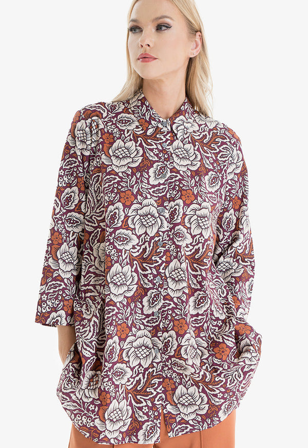 Choice Tapestry Printed Oversized Shirt Print