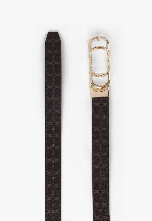 Choice Printed Monogram Belt Brown