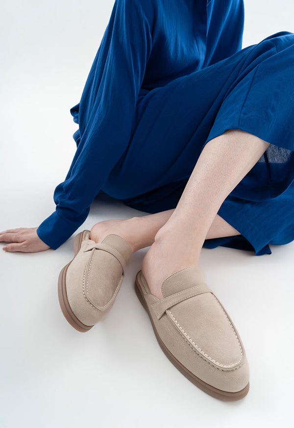 Choice Solid Slip On Mules Silver