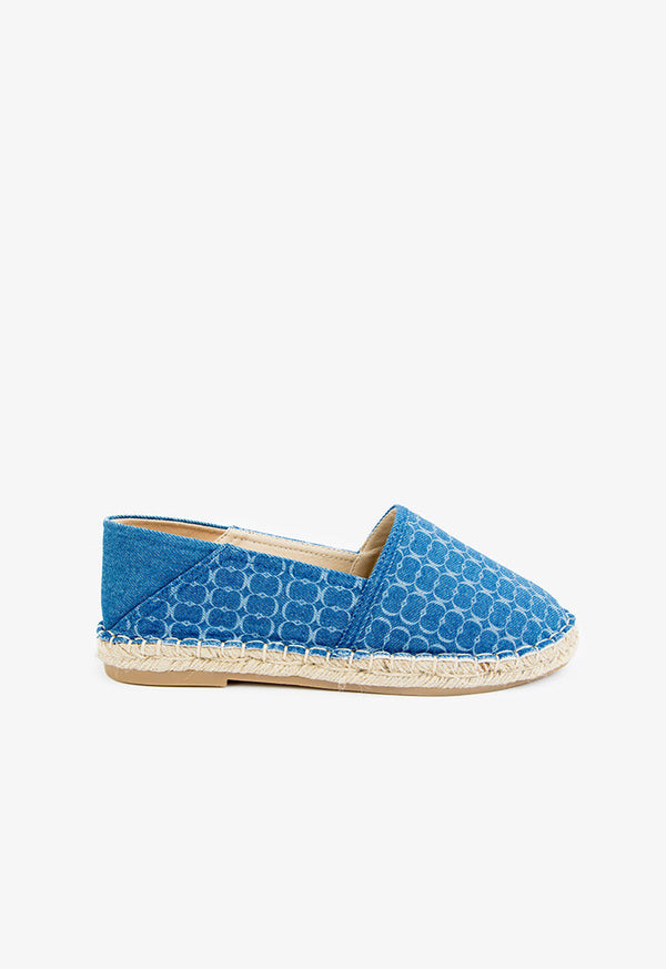 Choice Printed Loafer Shoes Blue