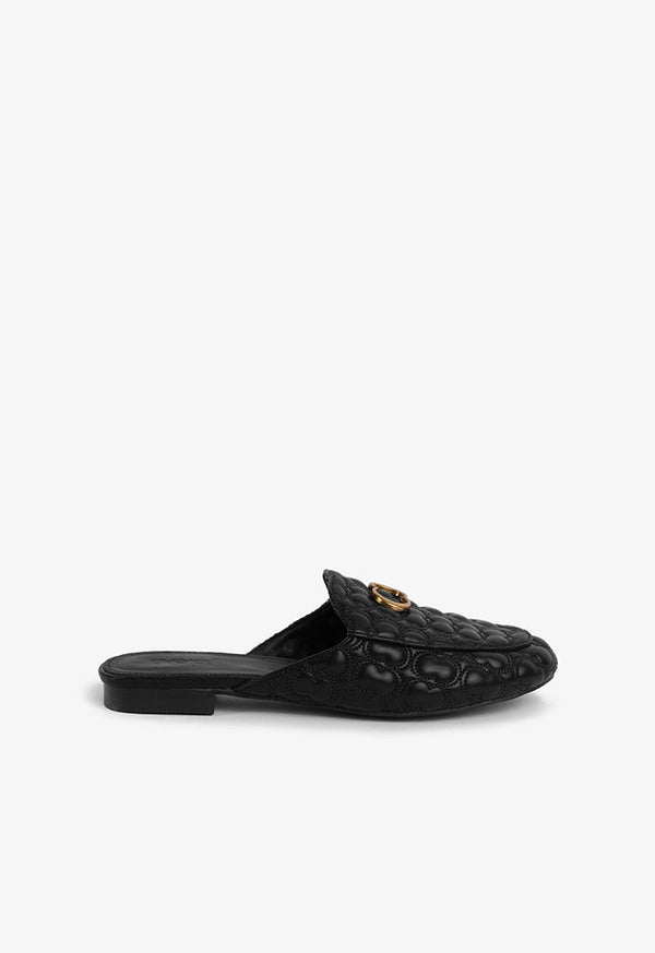 Choice Embellished Quilted Mules Black