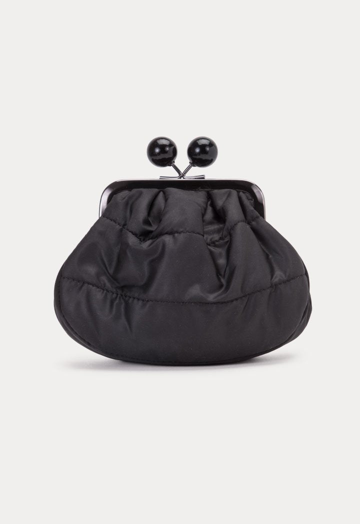Choice Mini Clutch Gathered Shoulder Bag Black