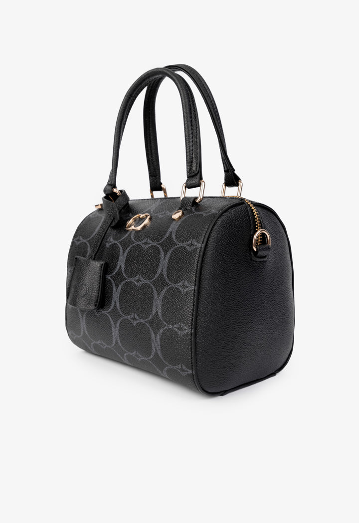 Choice Printed Monogram Handbag Black