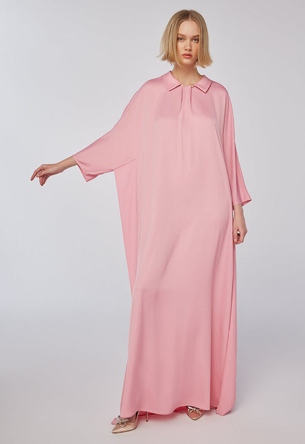 Choice Single Pleat Tent Dress Pink