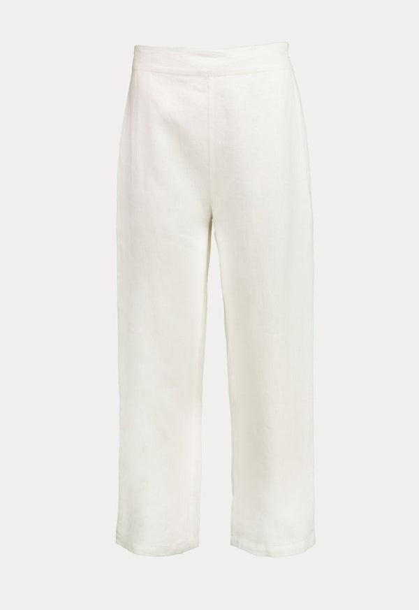 Choice Linen Wide Leg Trouser Offwhite