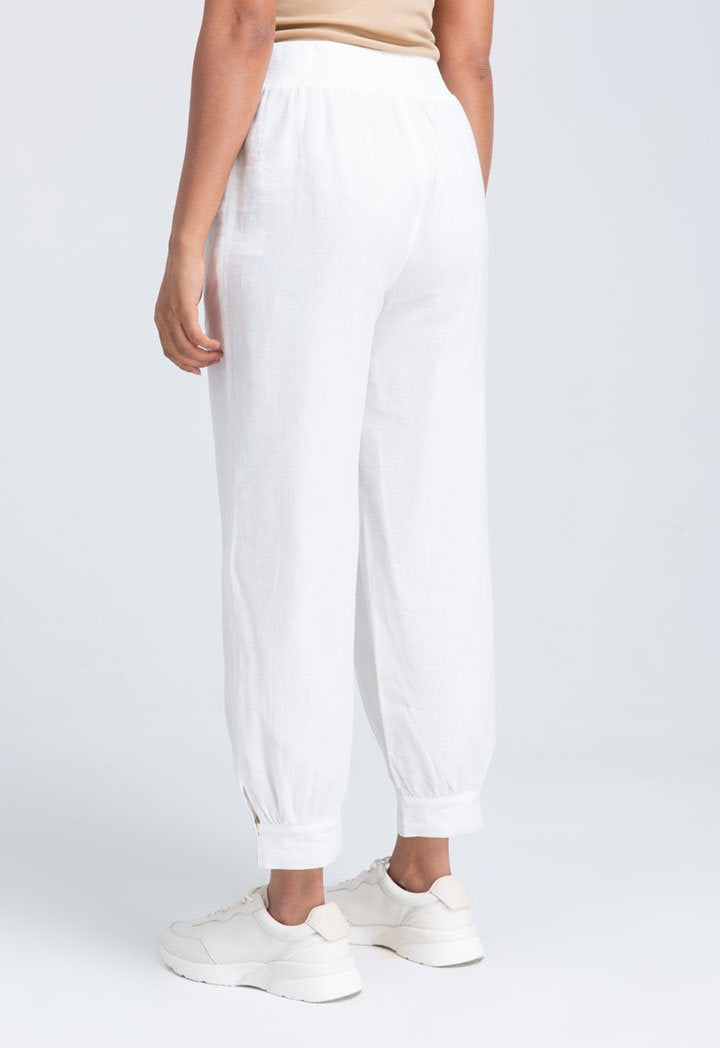 Choice Loose Cuffed Trouser Off White