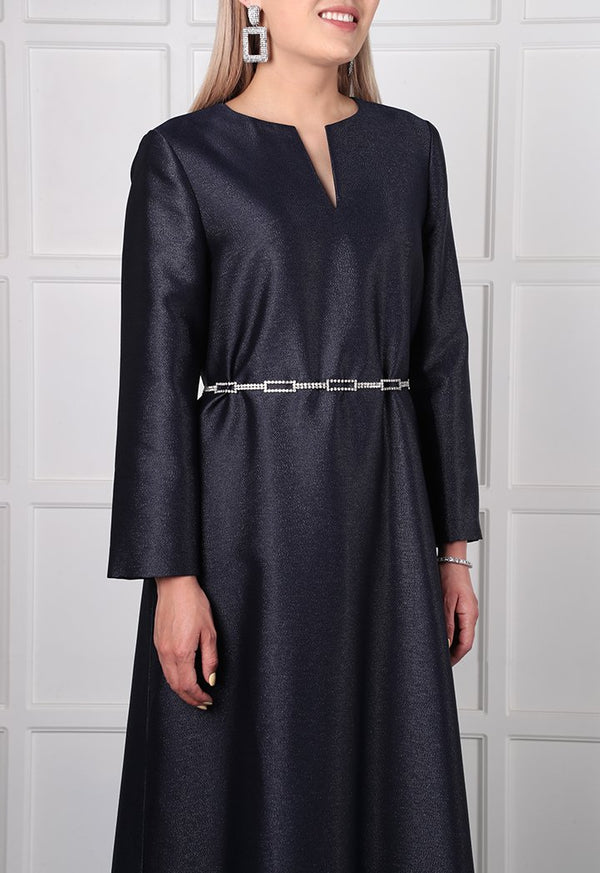 Choice Rhinestone Waist Belt Silver - Wardrobe Fashion
