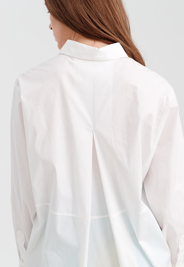 Choice Long Sleeve Poplin Shirt Off White