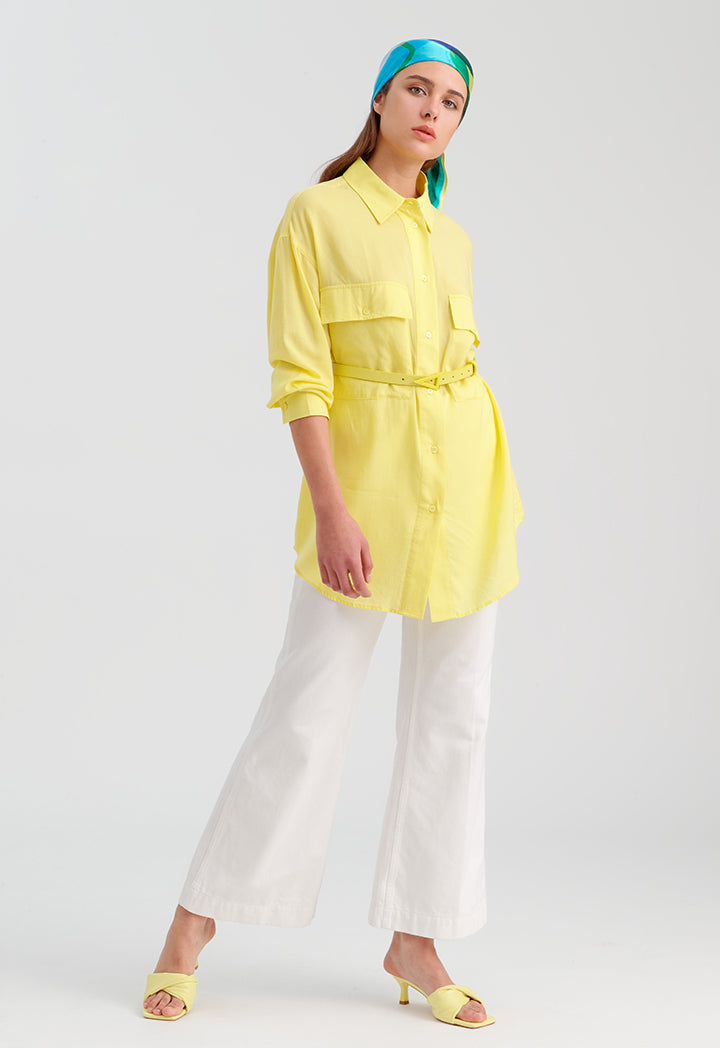 Choice Basic Double Shirt Lime-Yellow