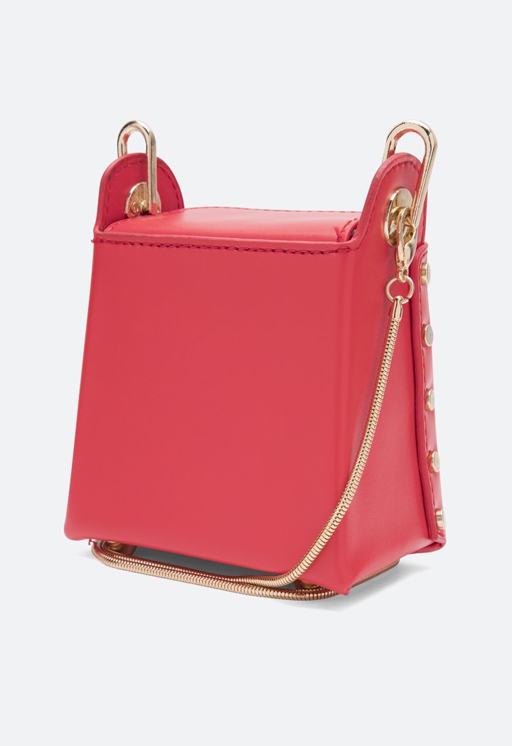 Choice Mini Magnetic Closure Bag Red - Wardrobe Fashion