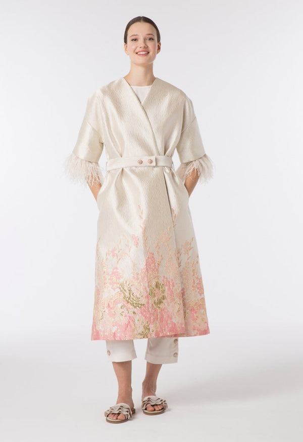 Choice Floral Brocade Outerwear Multicolor