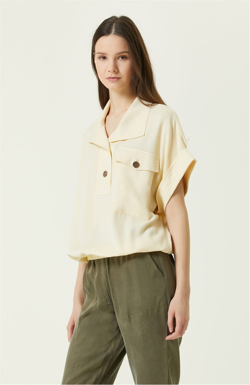 Network Basic  Fit Blouse Cream