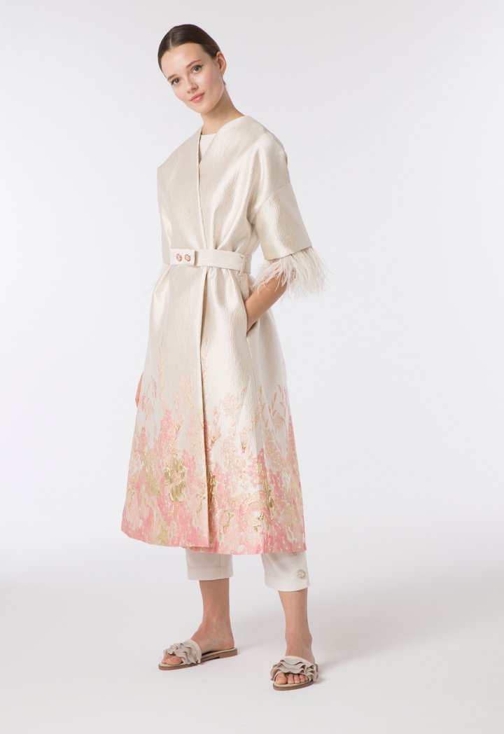 Choice Floral Brocade Outerwear Multicolor