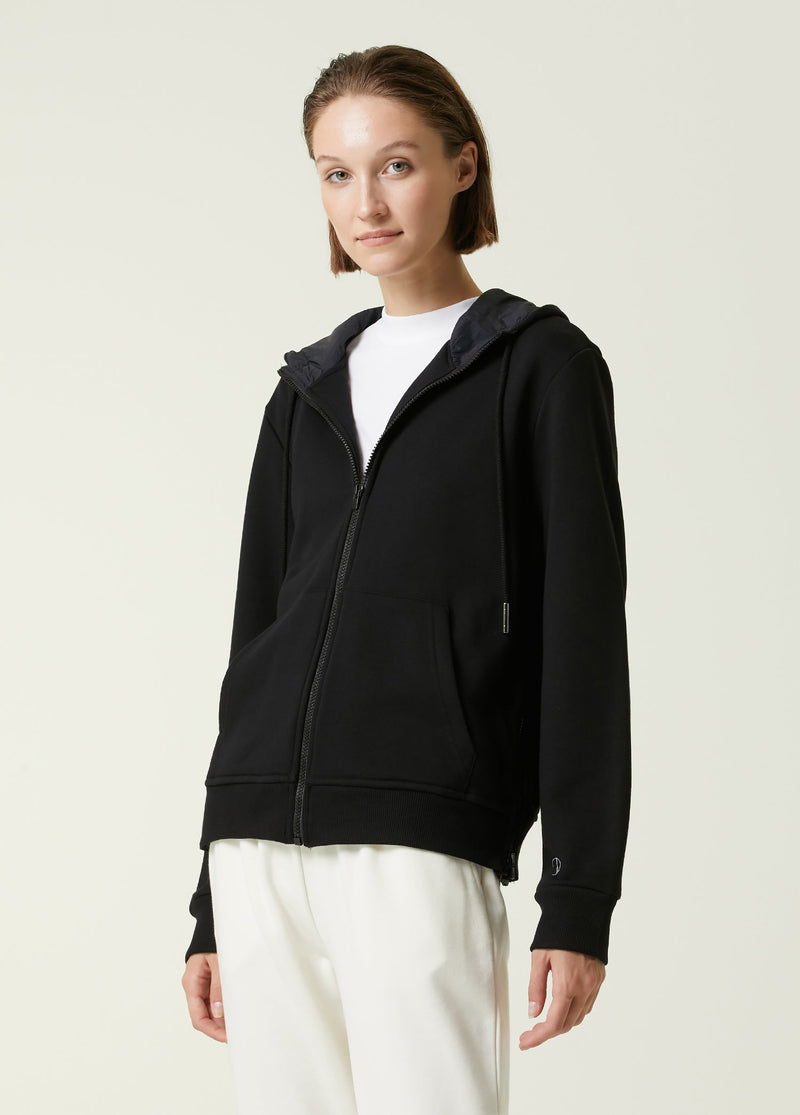 Beymen Collection Hooded Zippered Sweatshirt Black