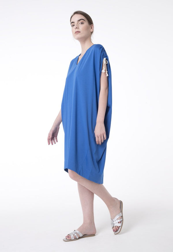 Exquise Dress Short V-Neck Blue